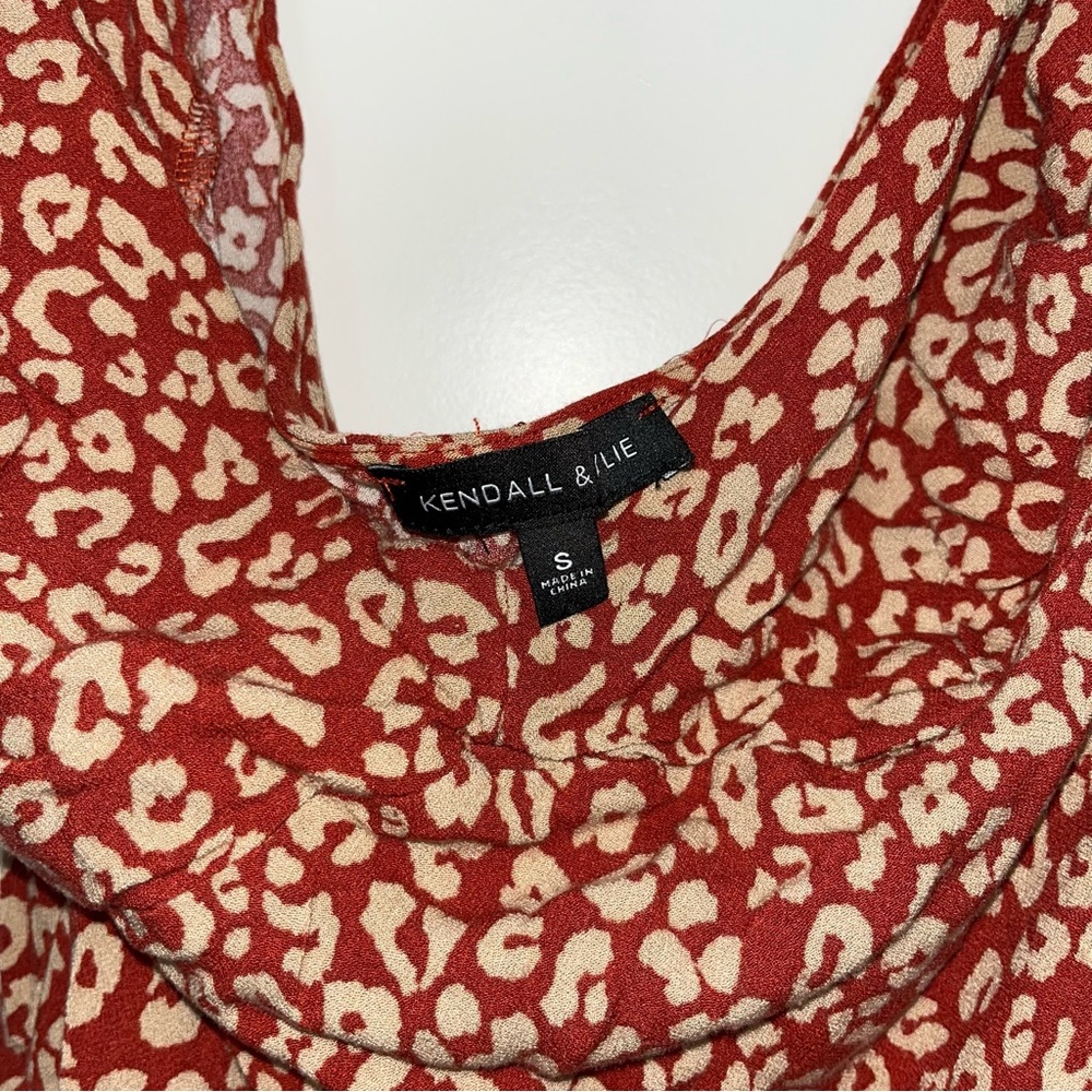 Kendall & Kylie Red Leopard Print Mini Dress - Picture 3 of 5